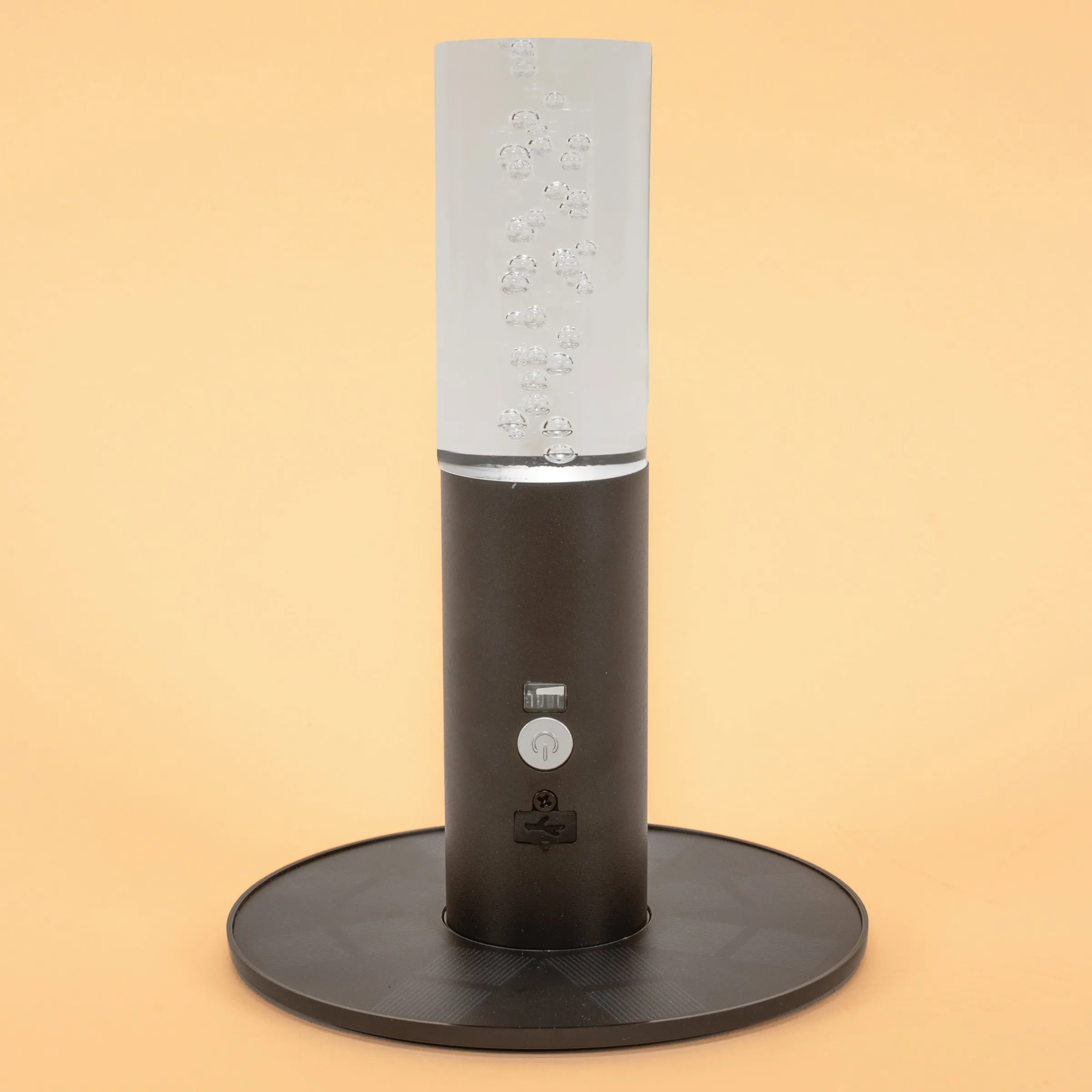 Zauberhafte Solar Tischleuchte Pineto mit Acrylglas-Oberteil, dimmbar